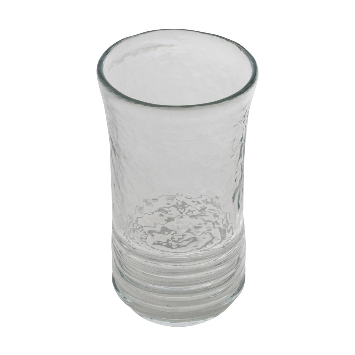 12 OZ. HAND-BLOWN RIBBED DRINKING GLASS