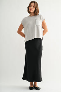 SHORT SLEEVE SWEATER VEST