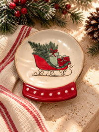 SNOW GLOBE TIDBIT PLATES