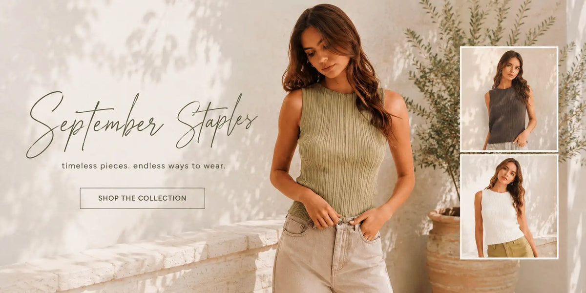 Olive green ribbed sleeveless top