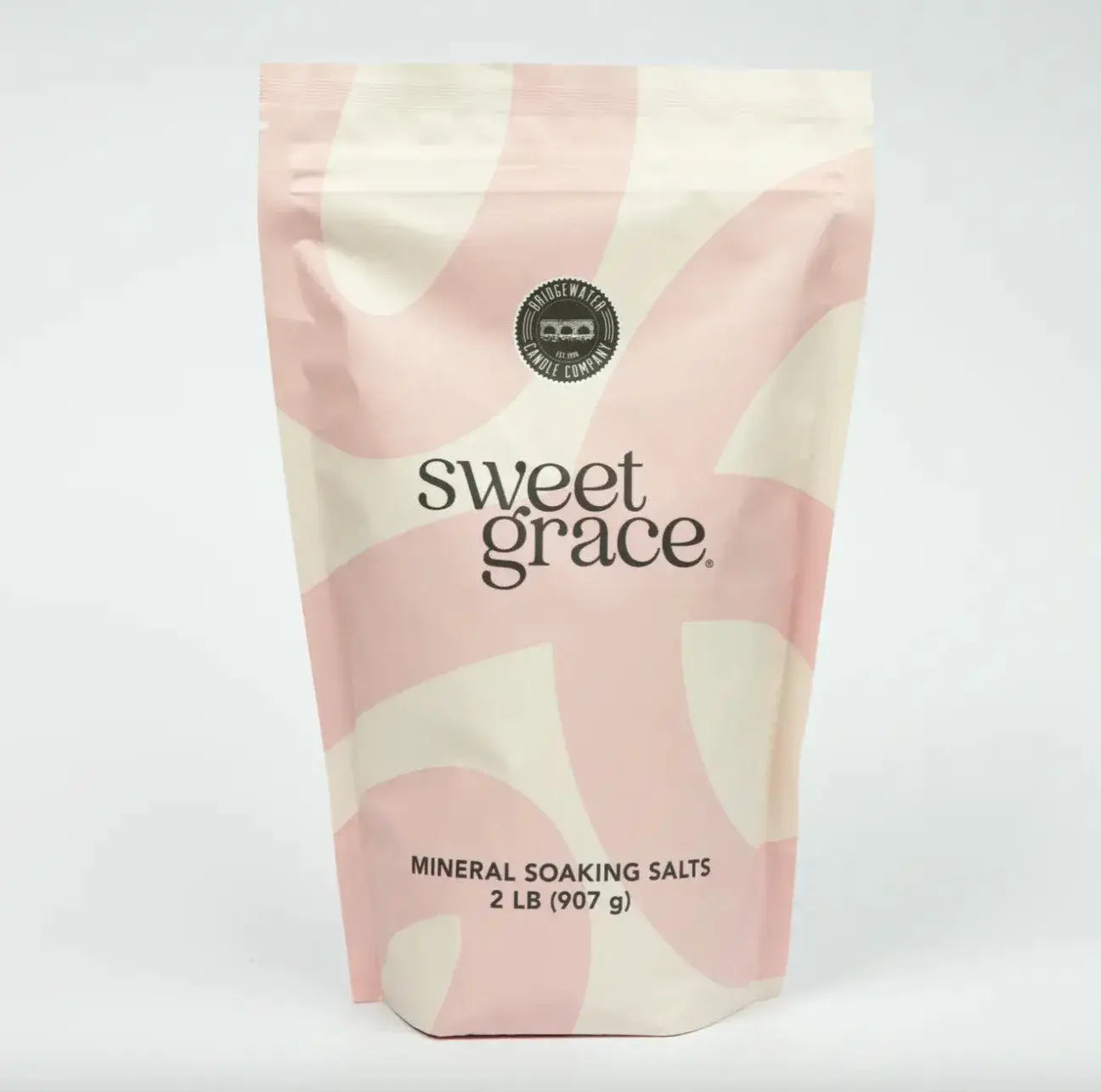 pink and white checkered bag of sweet grace mineral soaking salts featured in the bath product i keep buying article