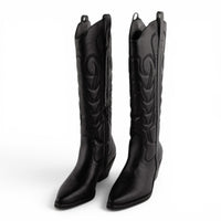 COCONUTS BY MATISSE DIXIE BLACK TALL WESTERN BOOTS