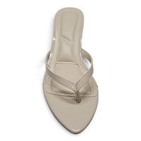SLOANE POINTED TOE THONG KITTEN HEEL SANDALS