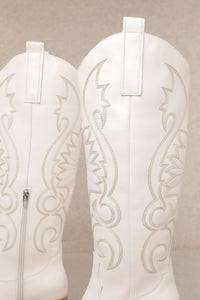 GIADA EMBROIDERED KNEE HIGH WESTERN COWGIRL BOOTS
