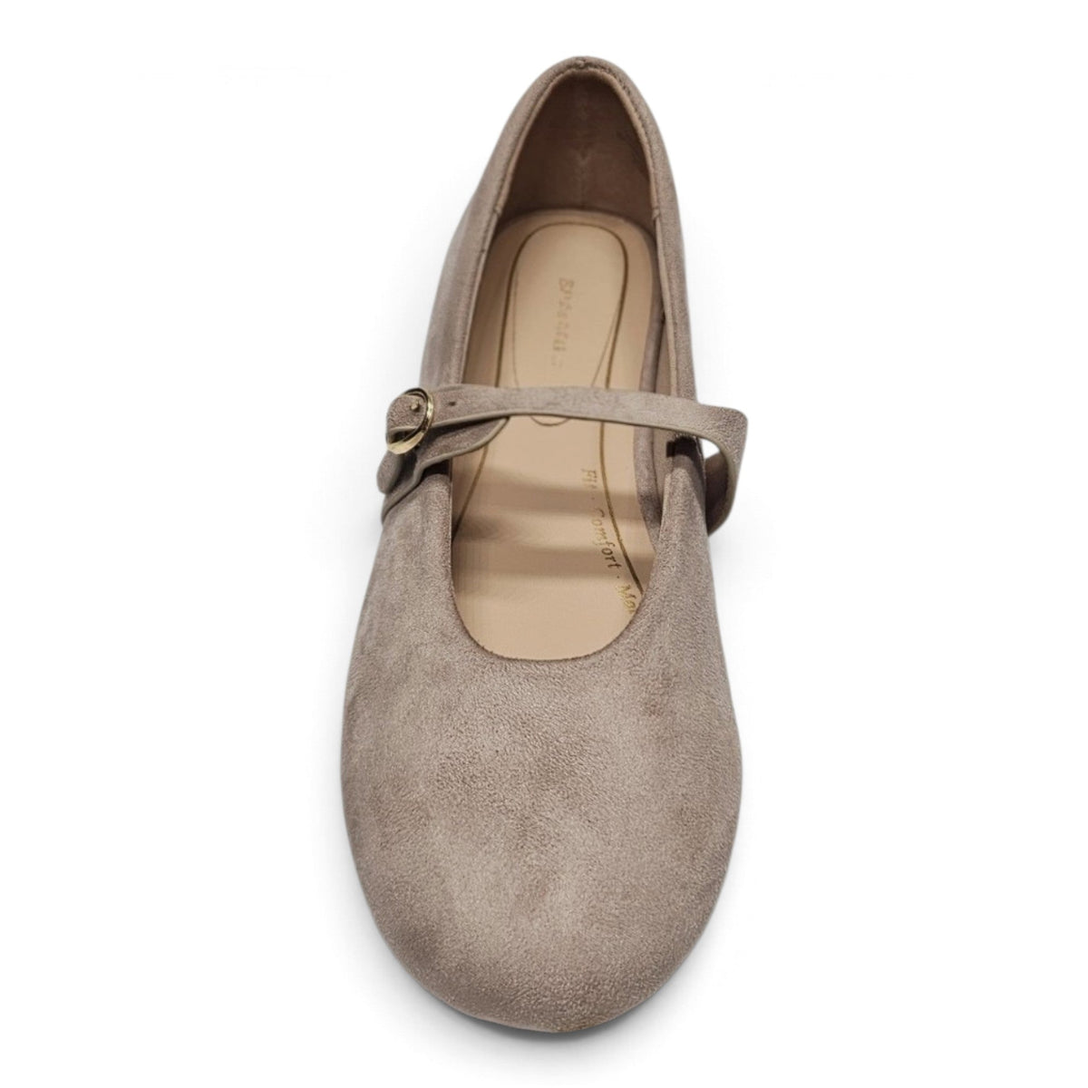 MARIELLE ROUND TOE BUCKLE STRAP MARY JANE FLATS
