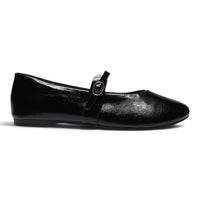 MARIELLE ROUND TOE BUCKLE STRAP MARY JANE FLATS