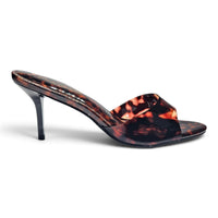 PARIS OPEN TOE SINGLE BAND STILETTO MULE HEELS