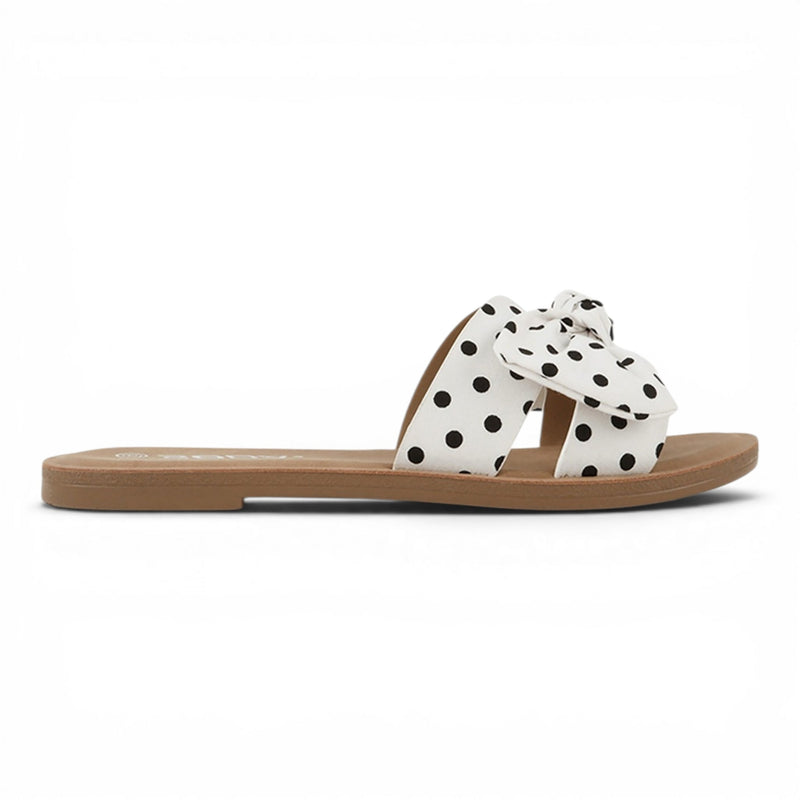 HARPER BOW SLIDE SANDALS