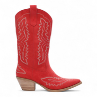 TESSA EMBROIDERED POINTED TOE WESTERN COWGIRL BOOTS