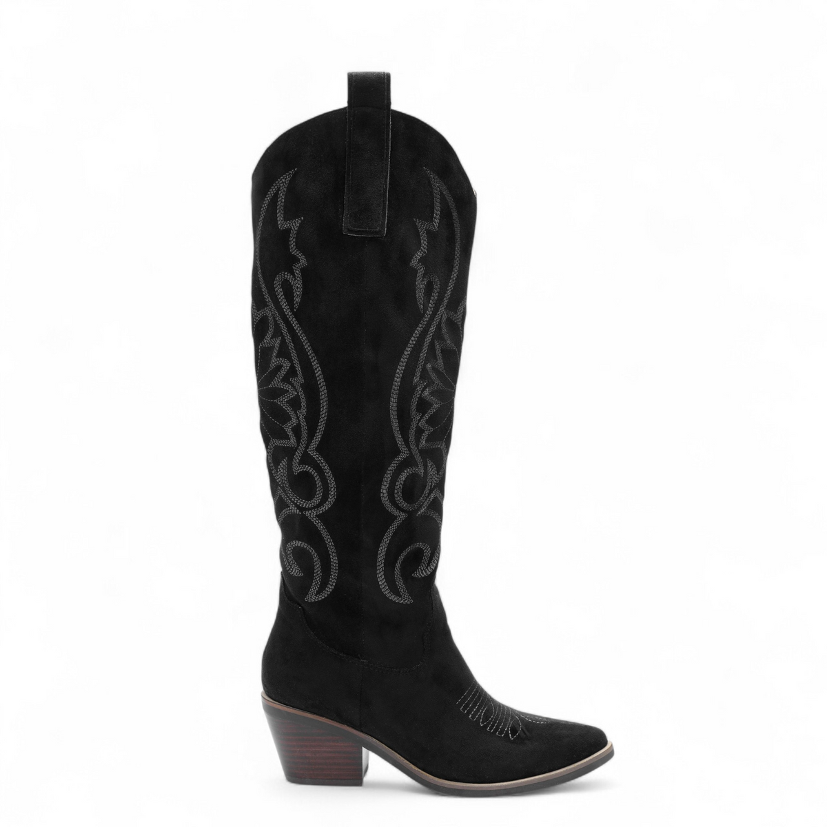 GIADA EMBROIDERED KNEE HIGH WESTERN COWGIRL BOOTS