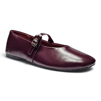 MARIELLE ROUND TOE BUCKLE STRAP MARY JANE FLATS
