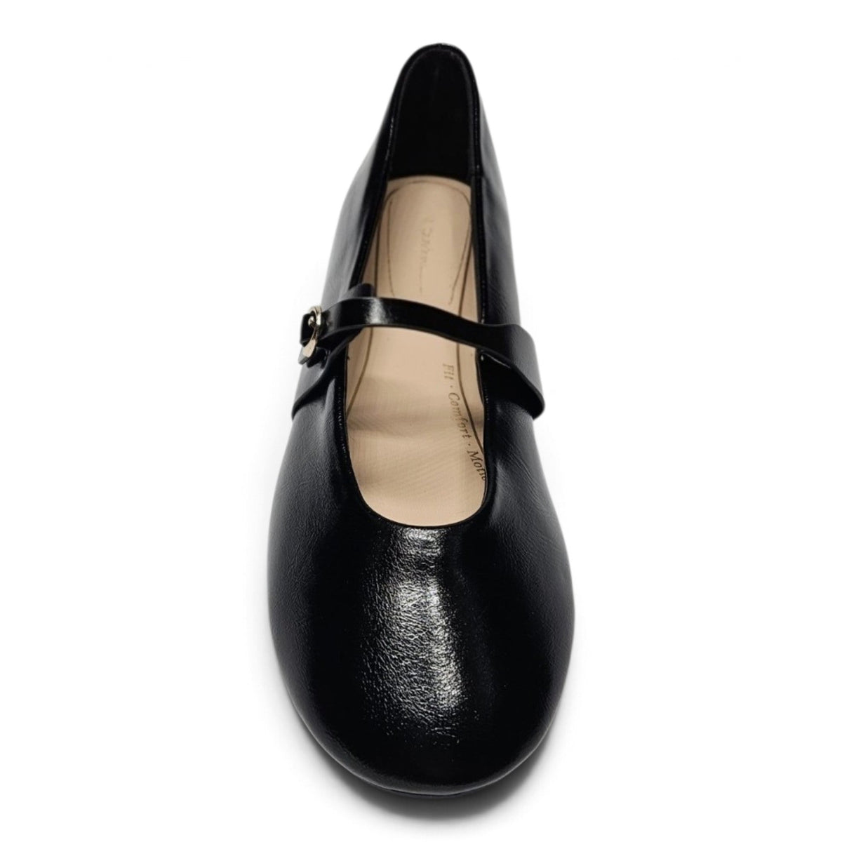 MARIELLE ROUND TOE BUCKLE STRAP MARY JANE FLATS