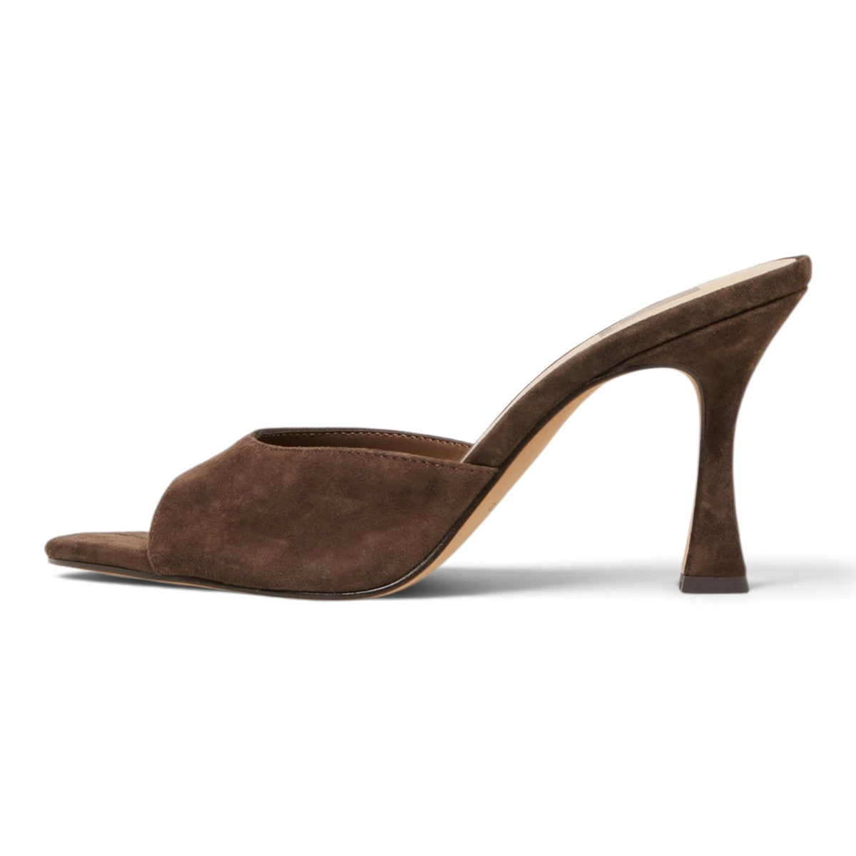 DOLCE VITA ROSHA PEEP TOE SCULPTED HEEL MULES
