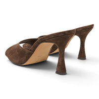 DOLCE VITA ROSHA PEEP TOE SCULPTED HEEL MULES