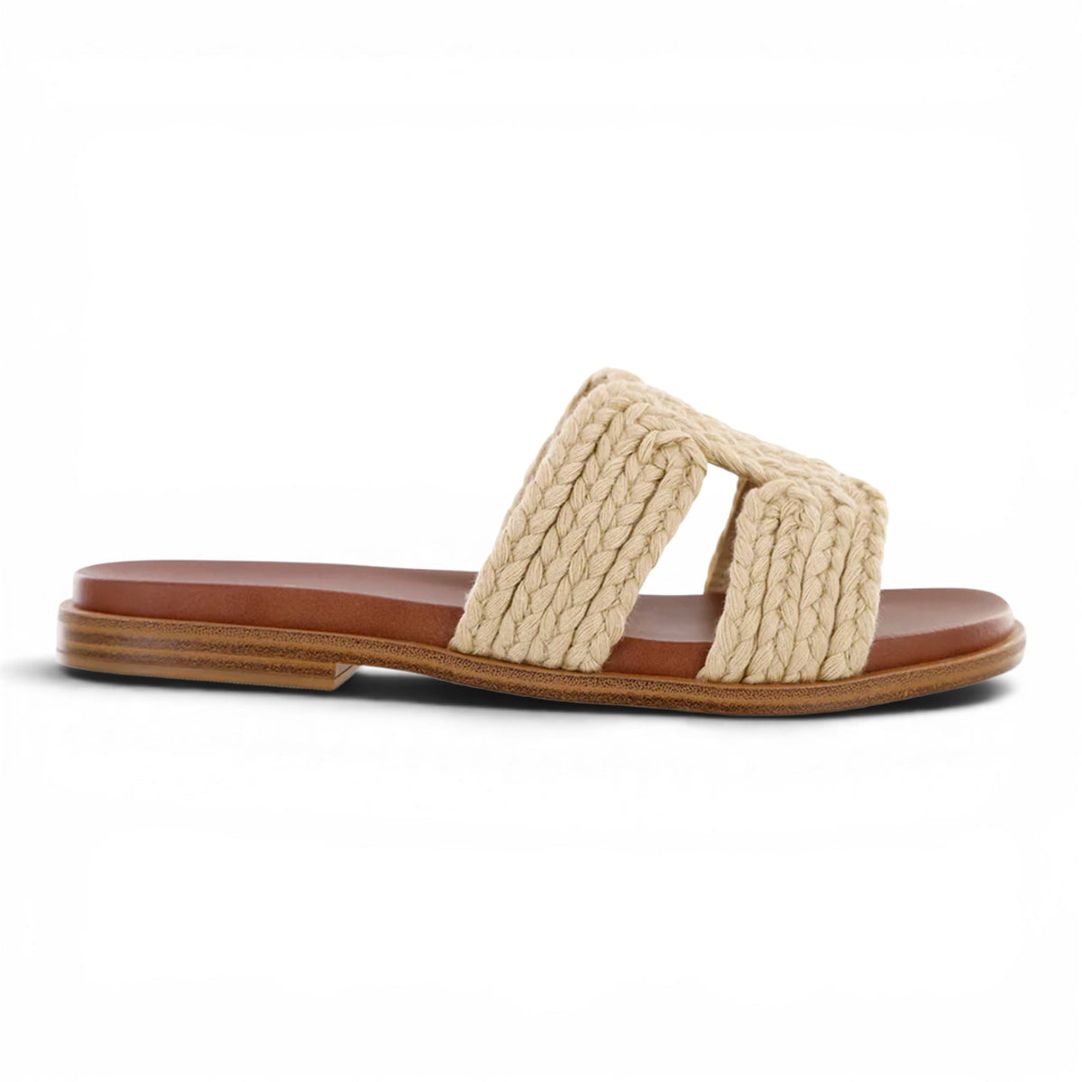 POET HARBOR BRAIDED WOVEN SLIDE SANDALS