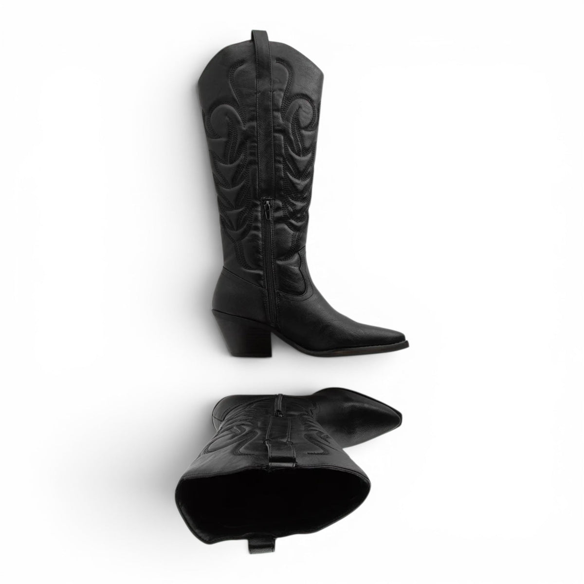 COCONUTS BY MATISSE DIXIE BLACK TALL WESTERN BOOTS