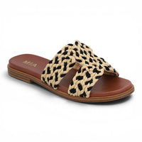 POET HARBOR BRAIDED WOVEN SLIDE SANDALS