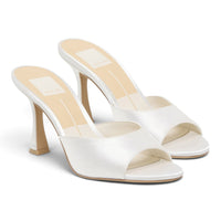 DOLCE VITA ROSHA PEEP TOE SCULPTED HEEL MULES