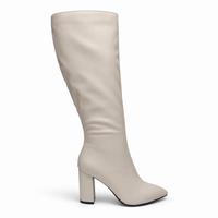 BELLEFLEUR POINTED TOE BLOCK HEEL KNEE HIGH BOOTS