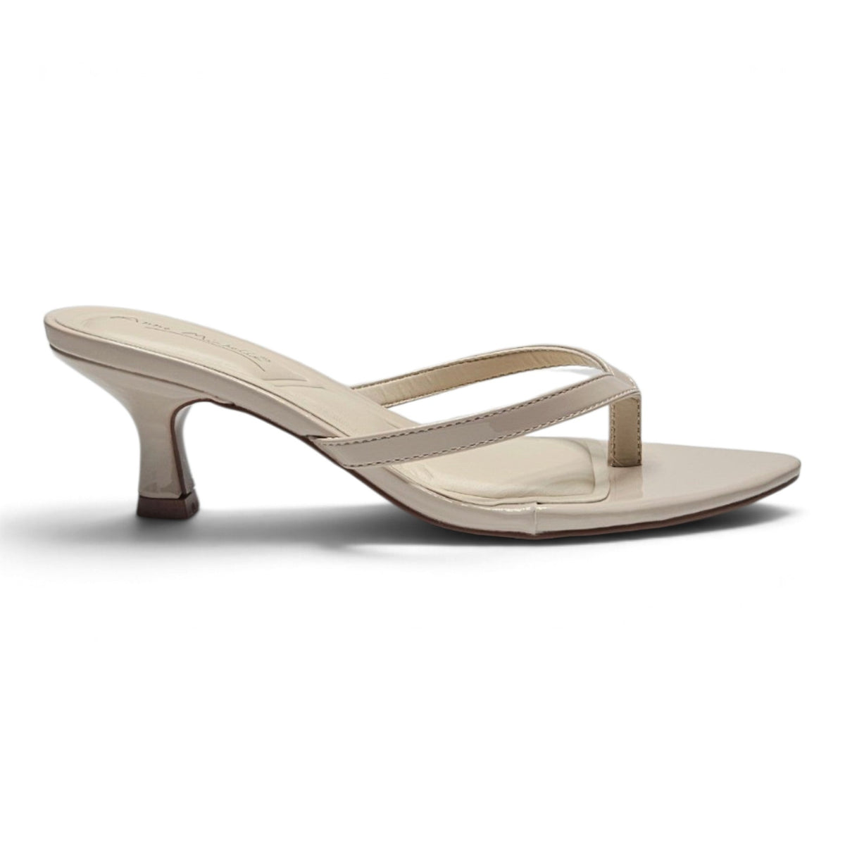 SLOANE POINTED TOE THONG KITTEN HEEL SANDALS