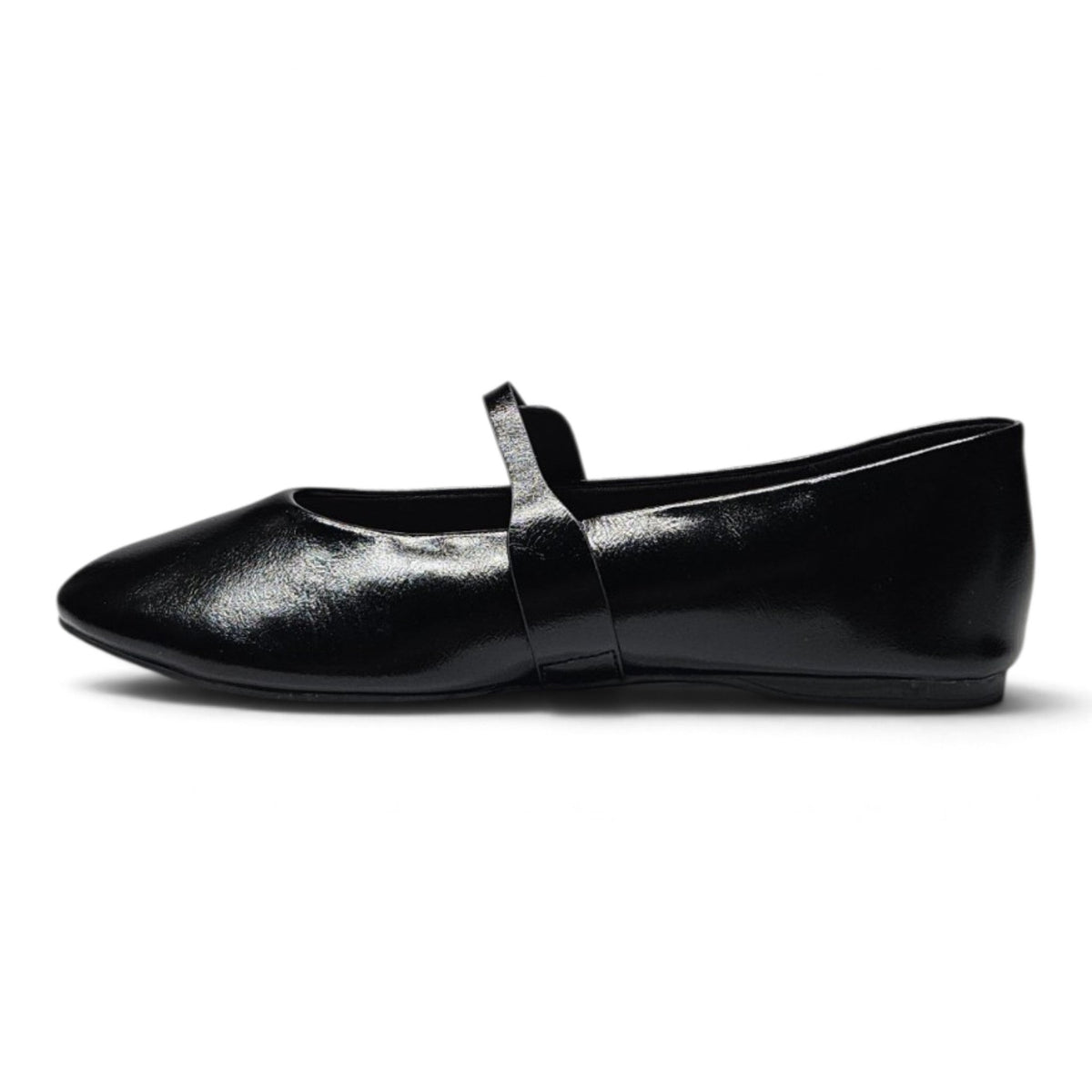 MARIELLE ROUND TOE BUCKLE STRAP MARY JANE FLATS