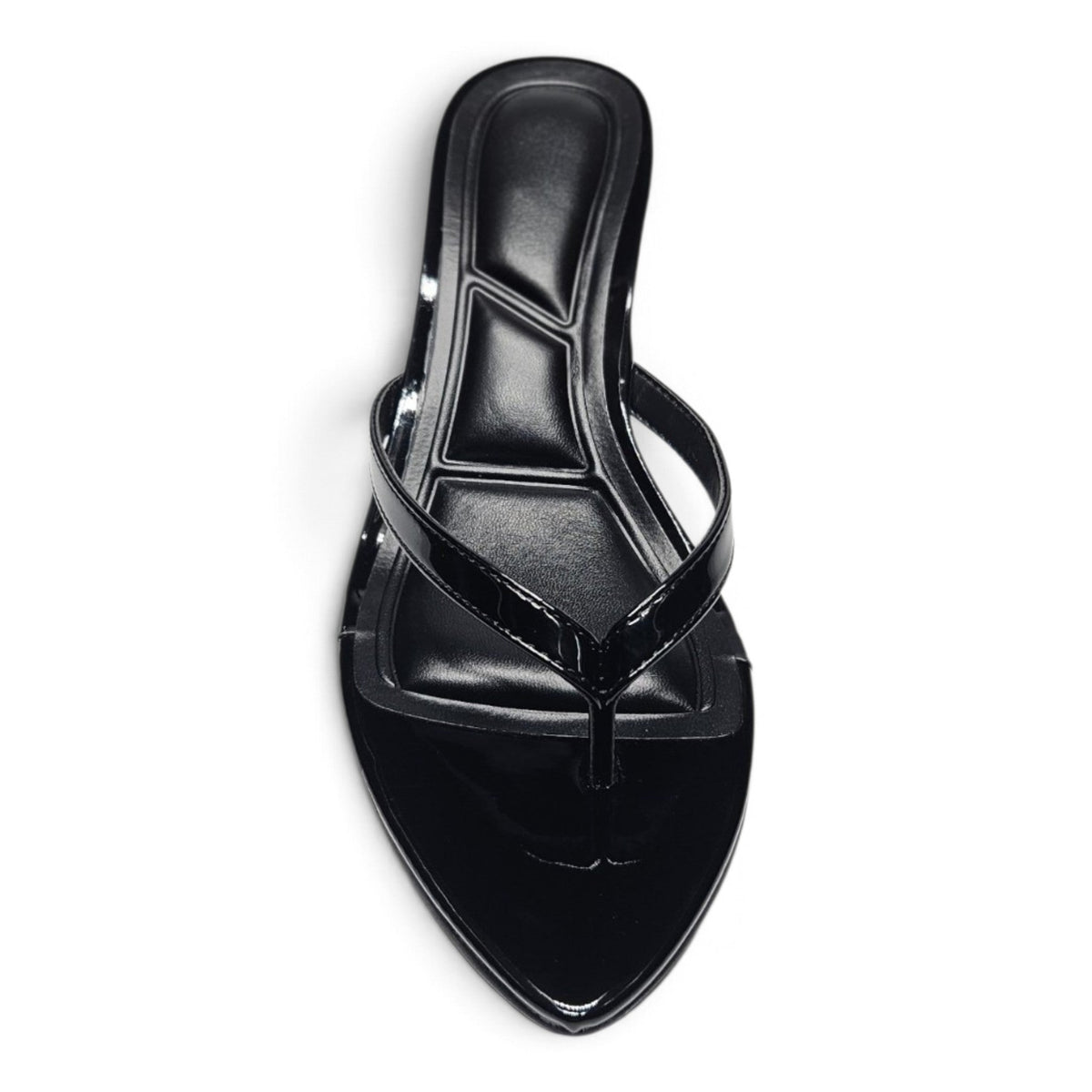 SLOANE POINTED TOE THONG KITTEN HEEL SANDALS
