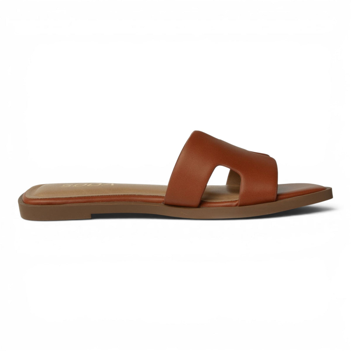 KNIT H BAND FLAT SLIDE SANDALS