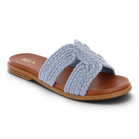 POET HARBOR BRAIDED WOVEN SLIDE SANDALS