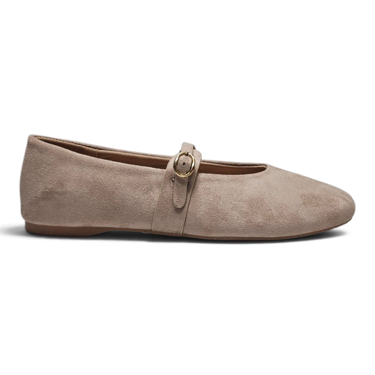 MARIELLE ROUND TOE BUCKLE STRAP MARY JANE FLATS