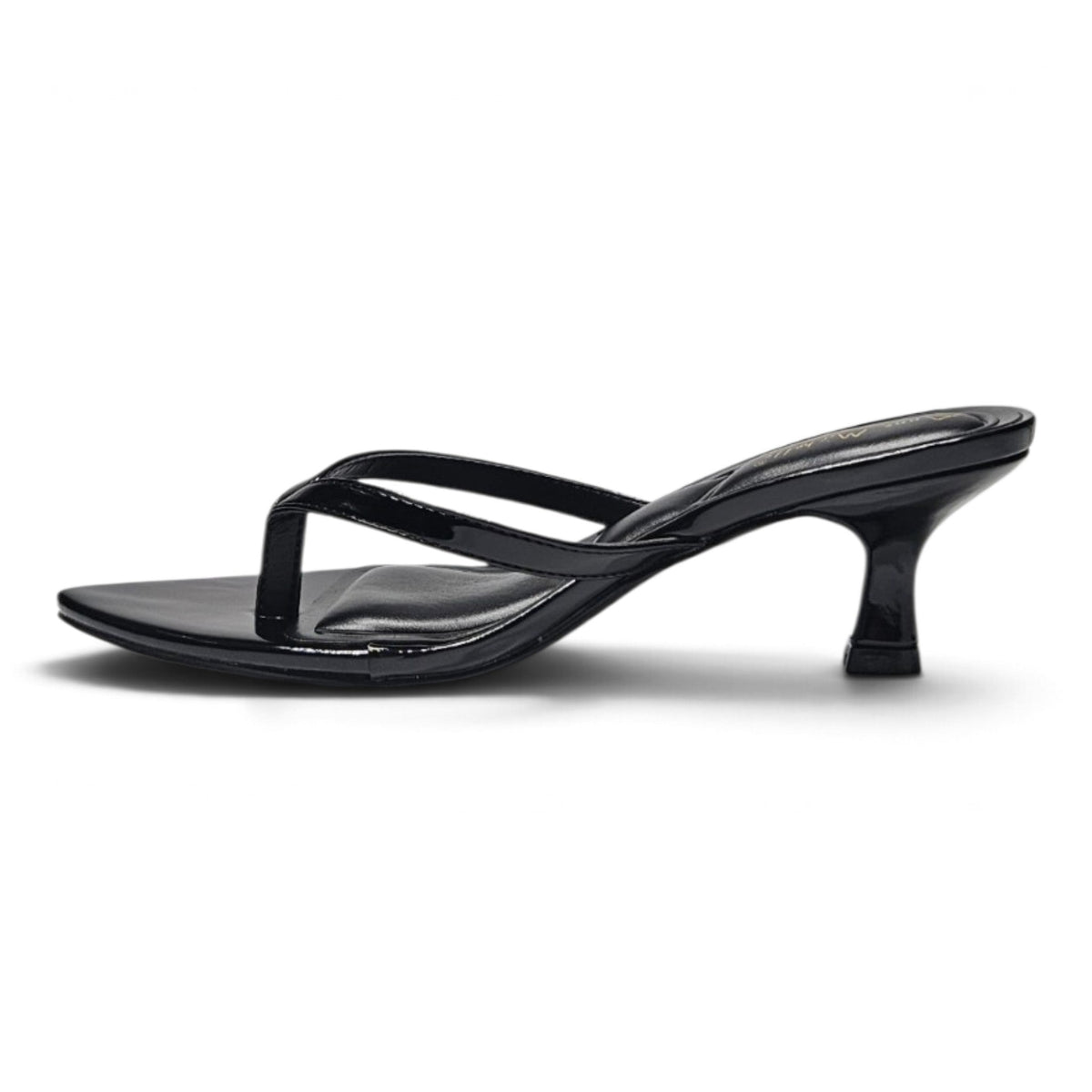 SLOANE POINTED TOE THONG KITTEN HEEL SANDALS