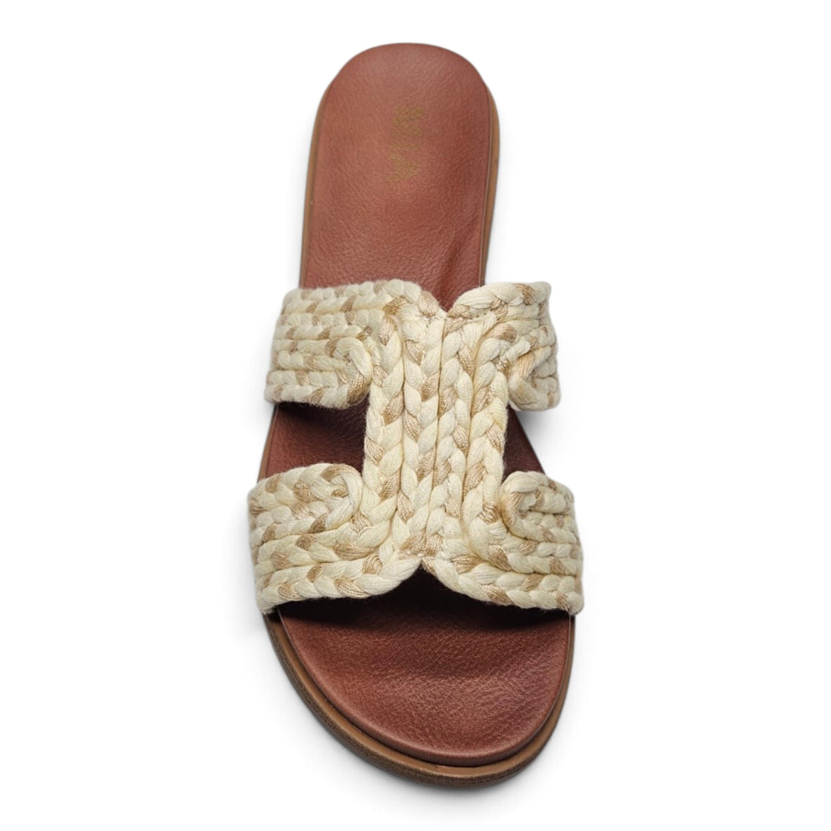 POET HARBOR BRAIDED WOVEN SLIDE SANDALS