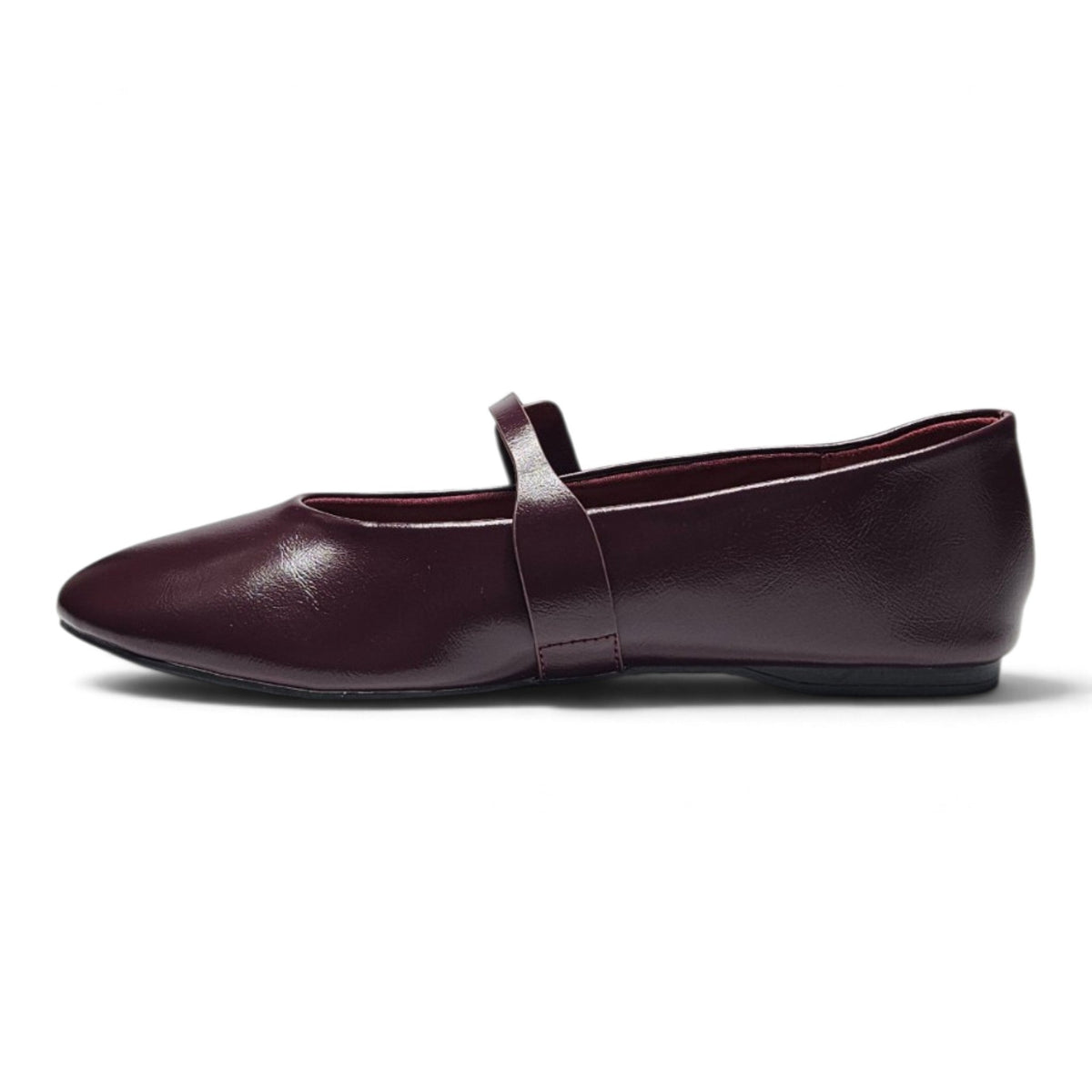 MARIELLE ROUND TOE BUCKLE STRAP MARY JANE FLATS