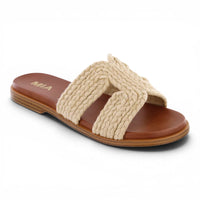 POET HARBOR BRAIDED WOVEN SLIDE SANDALS