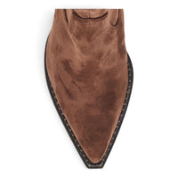DOLCE VITA RUTGER POINTED TOE BLOCK HEEL LEATHER BOOTS
