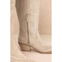 TESS POINTED TOE WESTERN STITCHED TALL COWGIRL BOOTS
