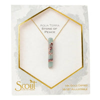14k Gold Dipped Labradorite Stone Point Necklace, 16-18 Inch Adjustable Chain