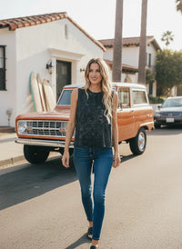 Orange 2019 Ford Bronco SUV on premium breathable cotton muscle tee