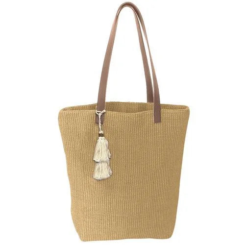 Natural Jute Tote displayed at Daisy Lane Boutique, perfect for beach outings