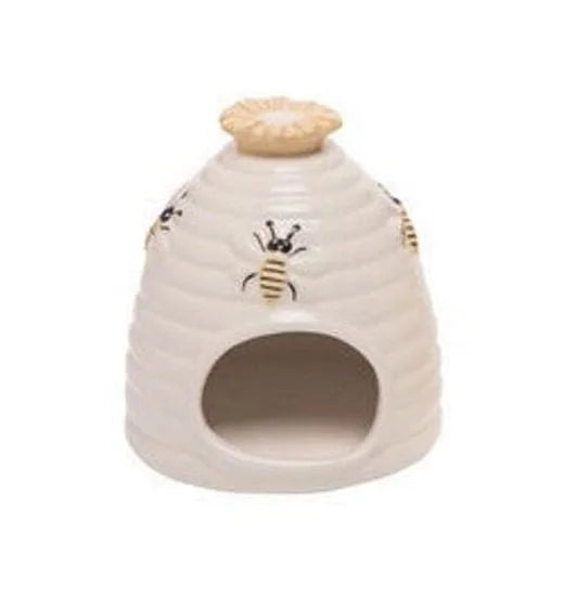 Beehive sponge holder with bee decorations for keeping sponges tidy at Daisy Lane Life