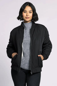 Black Thread and Supply Tilly Jacket: Quilted Bomber with Zipper and Pockets