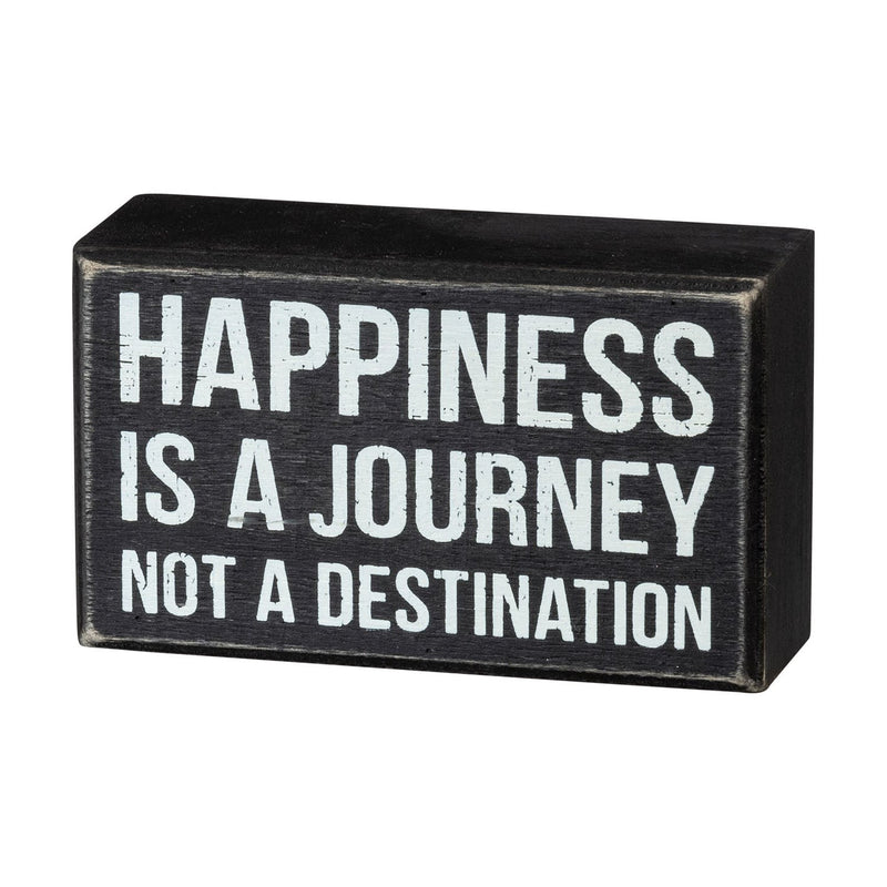 Happiness is a Journey Box Sign - Signs & More