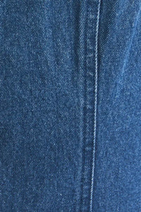 Blue denim fabric with seam detail for round neck sleeveless denim dress