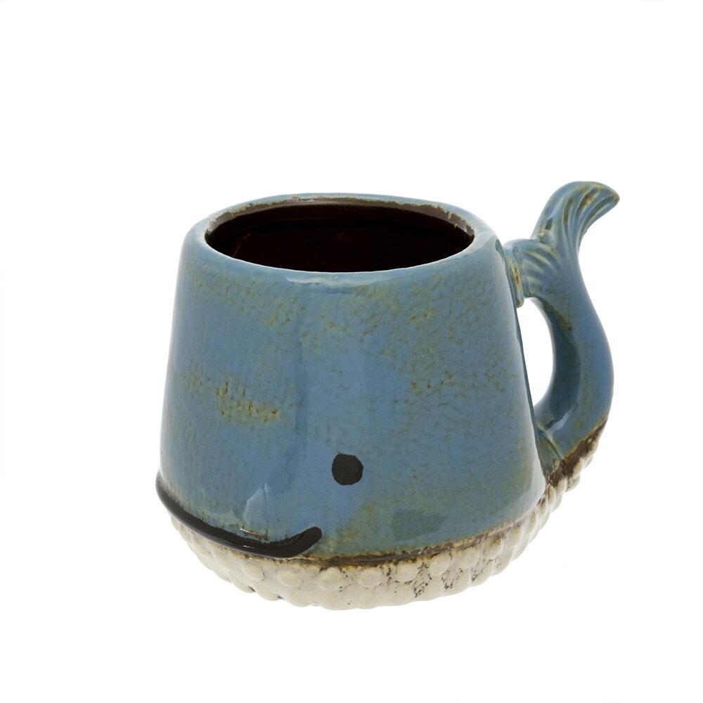 Whale Mug - Blue - Mugs Cups & Serveware