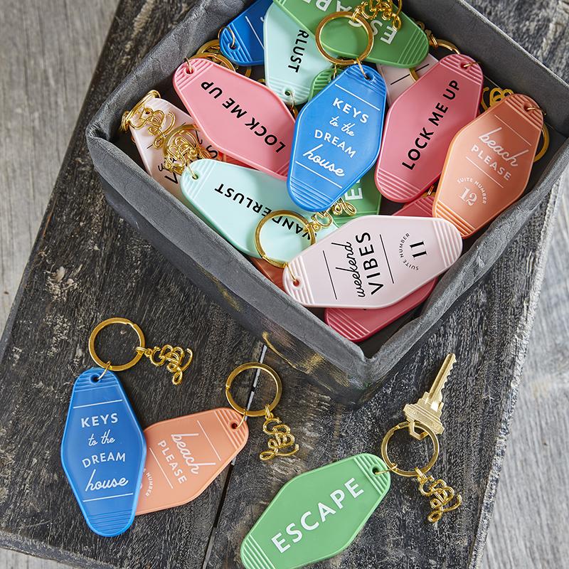 Weekend Vibes Motel Style Key Chain - Key Chains
