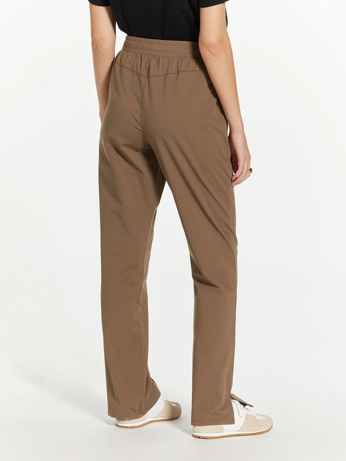 Brown Thread and Supply Paige Pants with elastic waistband