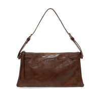 Eve Trapeze vegan leather shoulder bag with adjustable strap and zip closure