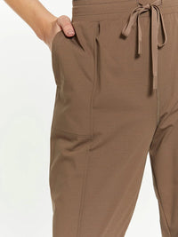 Brown Thread and Supply Paige Pants with Drawstring and Pockets