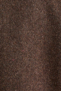 Brown textured soft jacket with front button bow detail