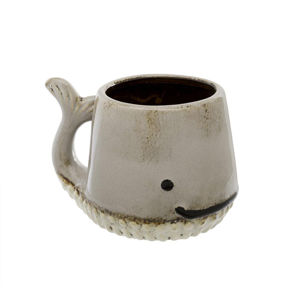Whale Mug - Taupe - Mugs Cups & Serveware