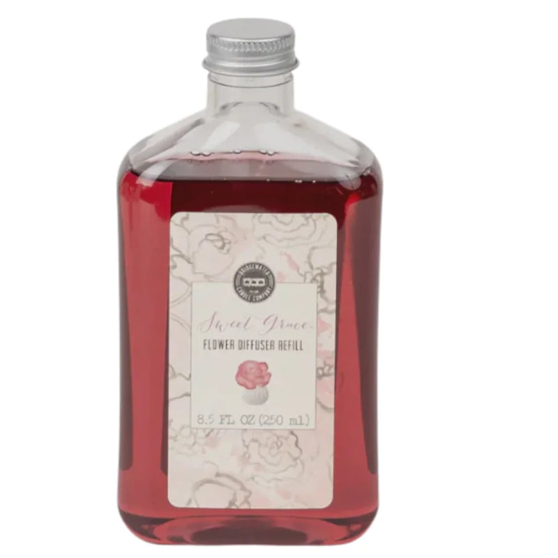 Yankee Candle Sweet Grace flower diffuser oil refill in clear glass bottle